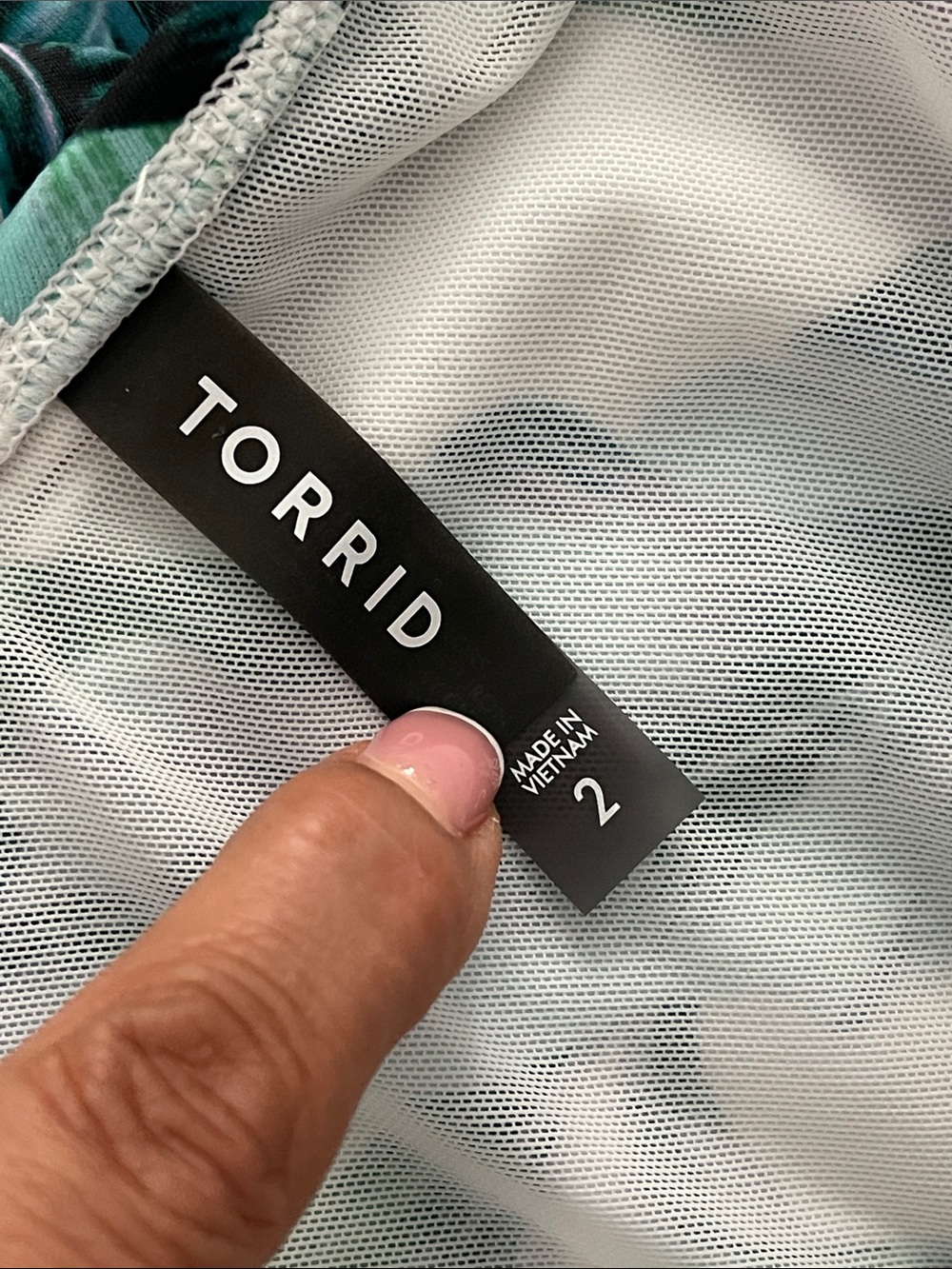 TORRID High-Rise High-Low Swim set Cropped Top & Skirt Brief Susie Tropical Zs 2 - Picture 5 of 16